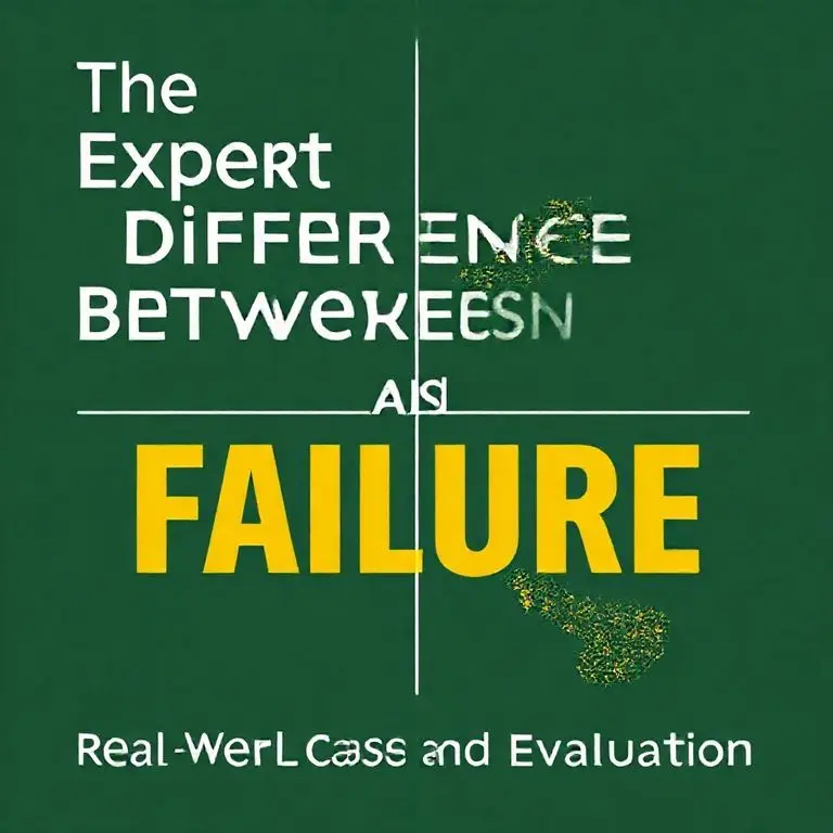 성공과 실패를 가르는 전문가의 차이: 실제 사례와 실전 평가